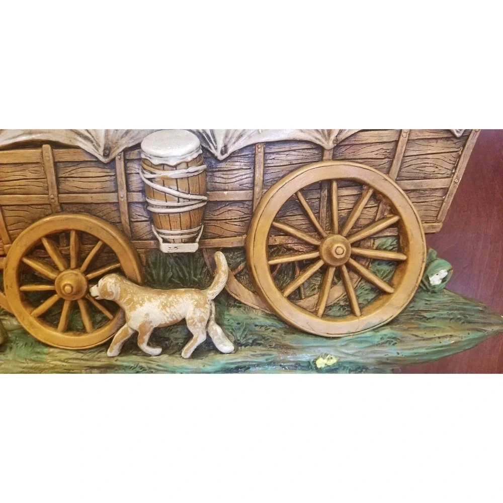 Oregon Trail Wall Chackware Plaque Numbered 1520